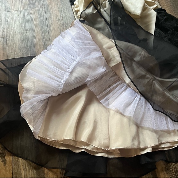 Betsy Johnson Party Dress Mini Strapless Bow Tulle sz 6 - Picture 10 of 14